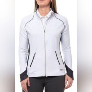 Sunice Full Zip Black & White Athletic Jacket Size S Athleticwear